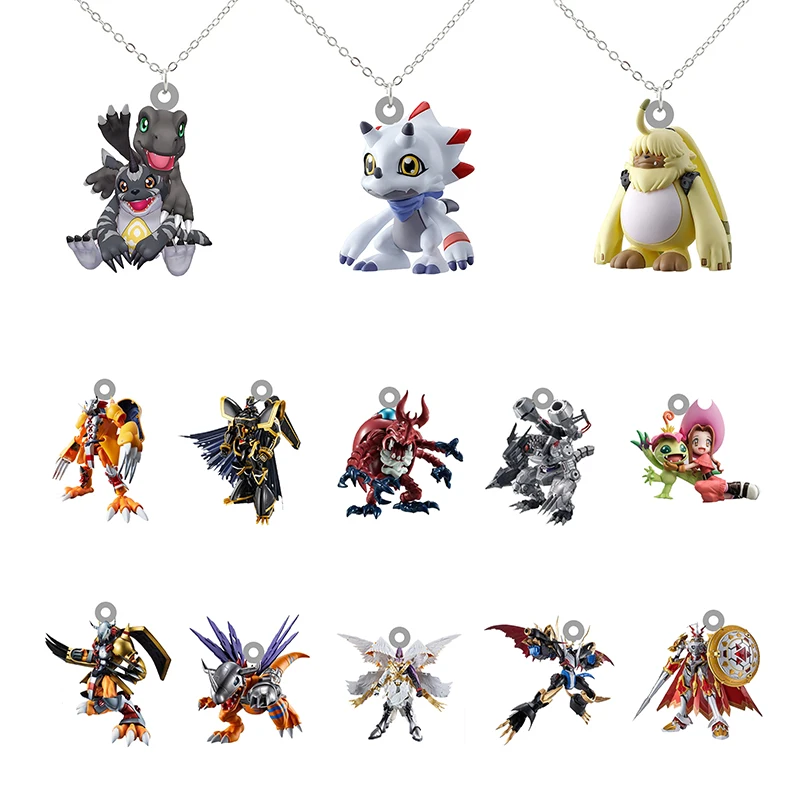 

Bandai мультяшный интересный Digimon Приключения форма анимация кулон ожерелья эпоксидная смола цепь ожерелье Модные украшения FLZ810