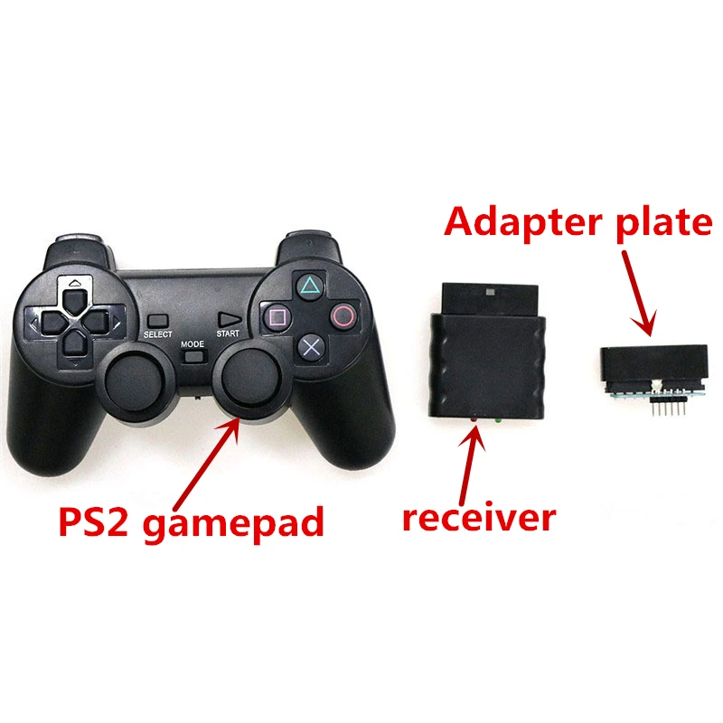 Комплект управления беспроводной ручкой PS2 Gamepad + приемник контроллер для
