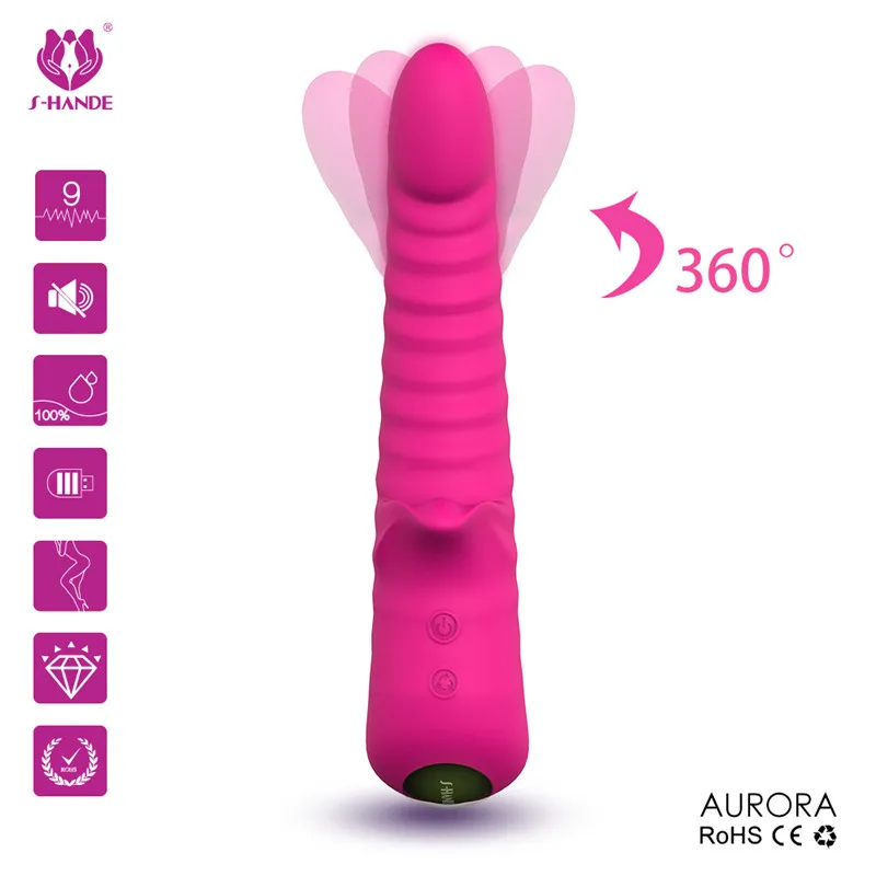 2019 новый мощный вибратор 360 градусов вращения клитора G-Spot AV Волшебная палочка