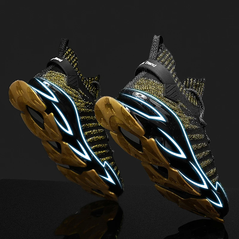 Модная спортивная обувь с ножом амортизирующая подкладка дышащая Спортивная