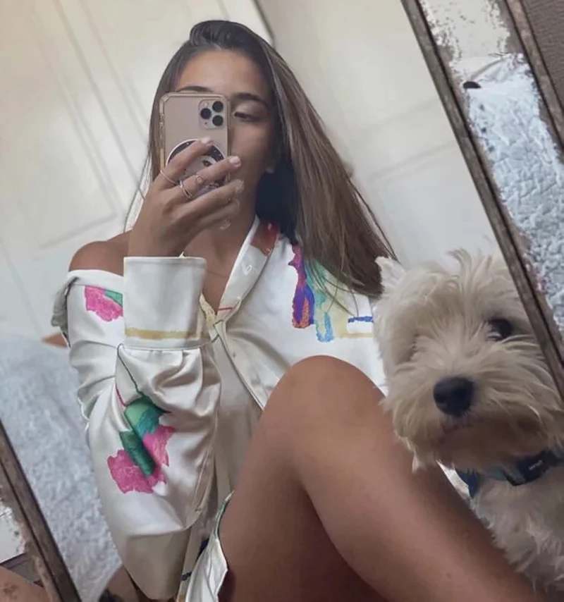 Oversize women stylish loose shirts 2020 summer fashion ladies satin blouses long sleeve shirt female boho blouse girls chic | Женская