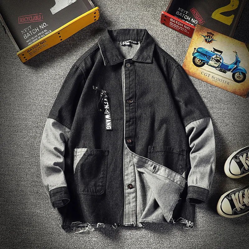 Куртка бомбер мужская джинсовая в стиле ретро|Мужские куртки| |