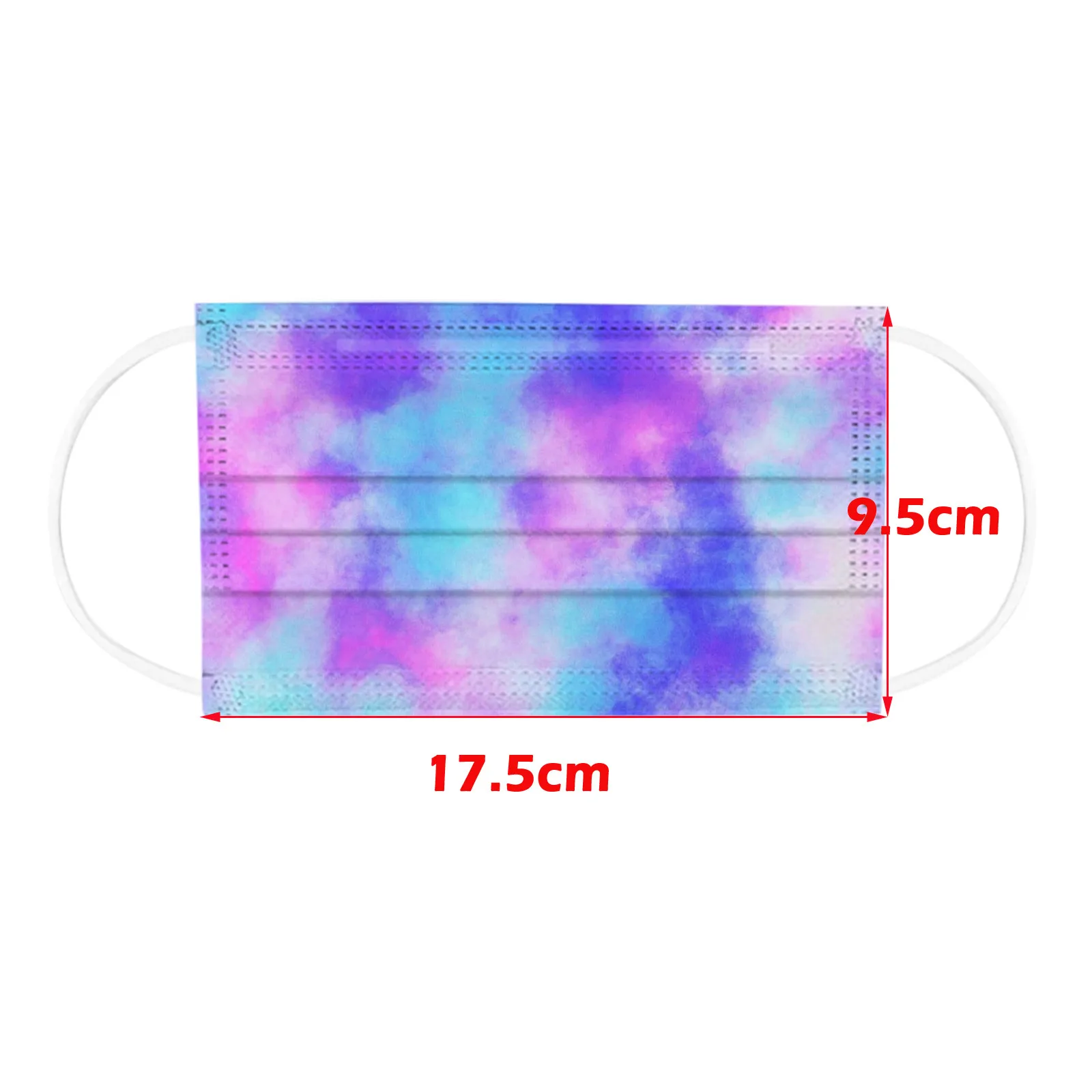 

Headband Adult Tie-dye mascarillas Gradient Printed Three-Layer Dust-Proof Disposable Mask mascarar protectora #