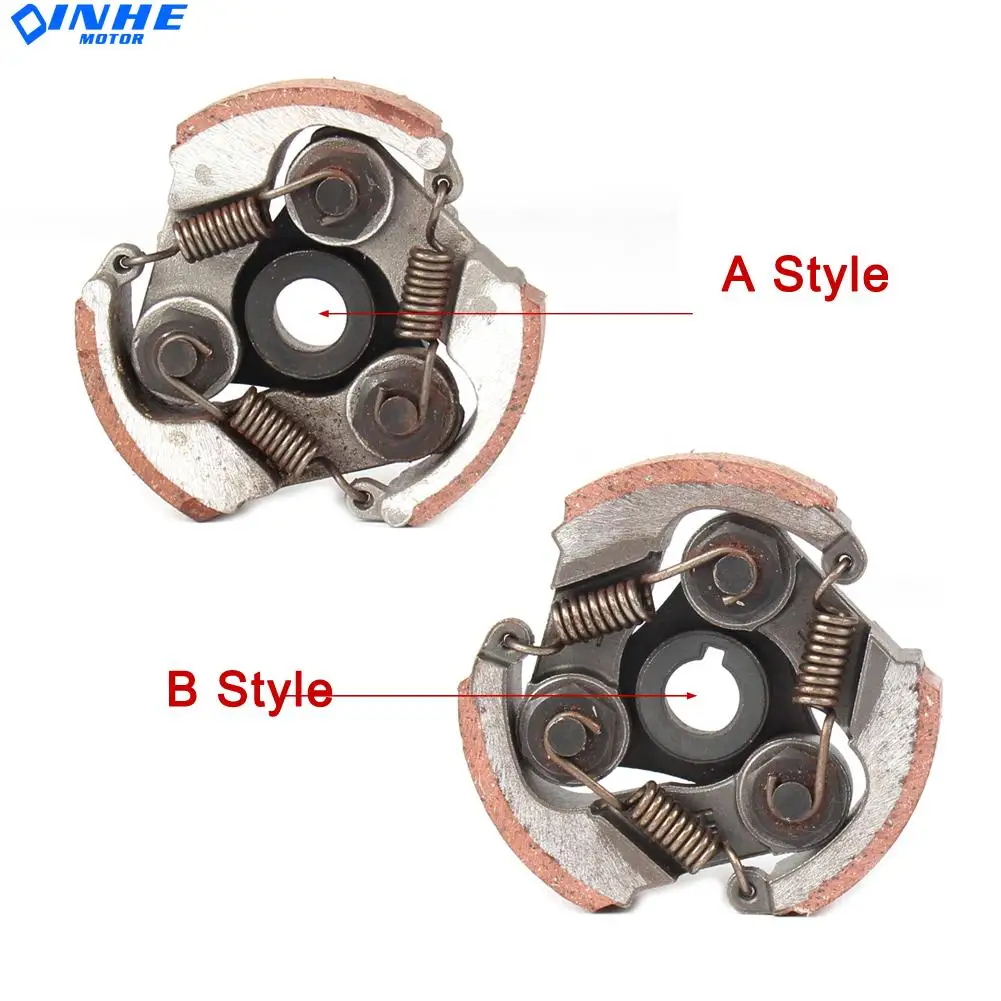 

47cc 49cc 3 Shoe Spring Alloy Clutch Pad For 2 Stroke Engine Mini Motos Scooter Pocket Dirt Pit Bike ATV Quad Crosser 4 Wheeler