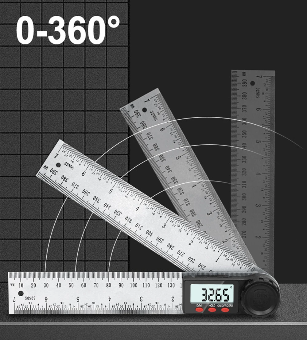 Угломер 200-500 мм из нержавеющей стали цифровой угломер электронный Гониометр