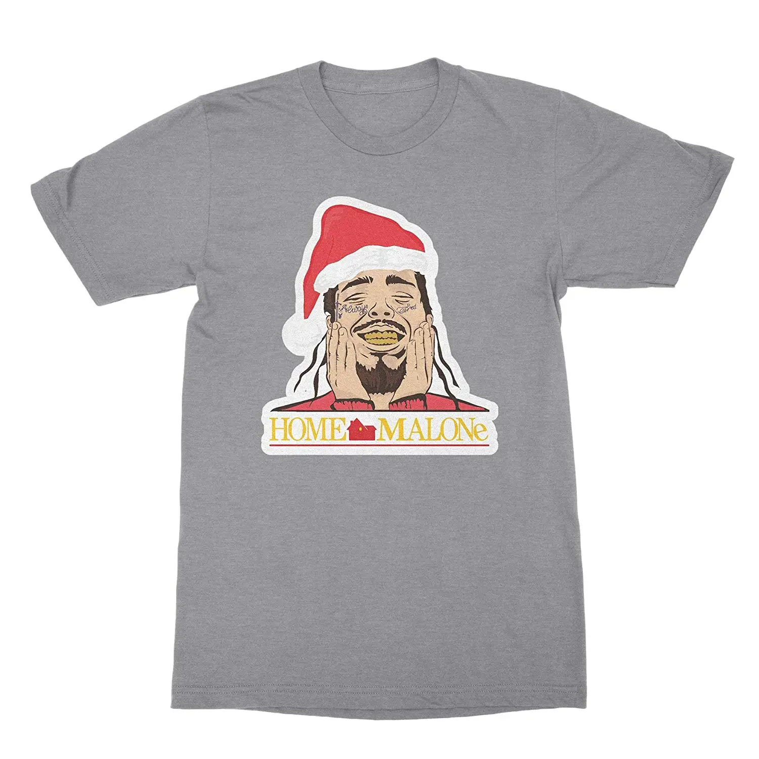 

Home Malone Christmas Funny Post Malone Shirt Printed Pure Cotton Men'S