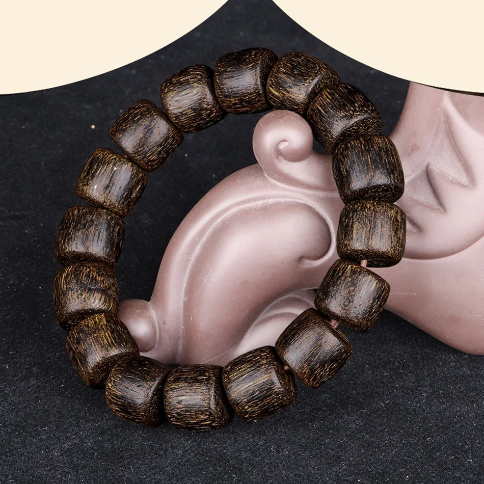 Натуральный и натуральный Калимантан Черный Масляный барабан из дерева ручная