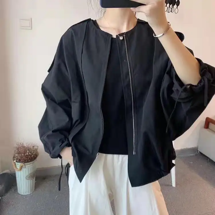 Иностранная куртка Женское пальто короткий тренчкот | Женская одежда