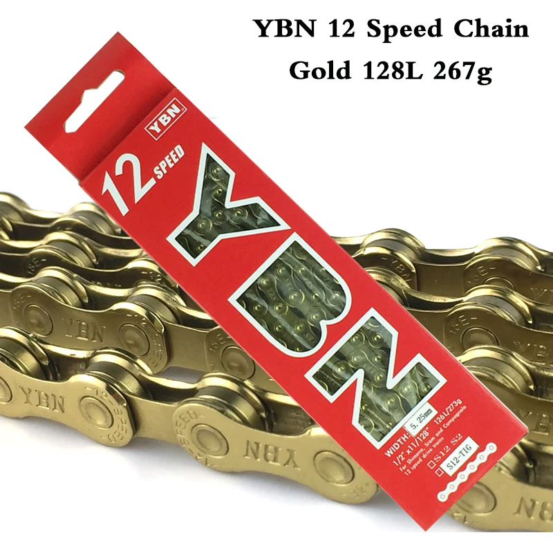 Горный велосипед YBN 12 Скоростей Золотая цепь для Shimano Sram колокольо