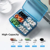 6 grids medicine pill box large capacity pill storage box sealed pill box pill organizer tablet pill case