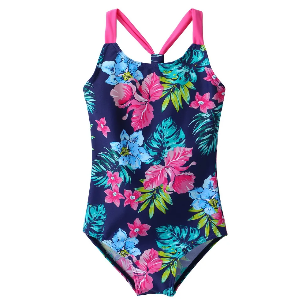 Купальник BAOHULU для маленьких девочек купальный костюм с цветочным принтом