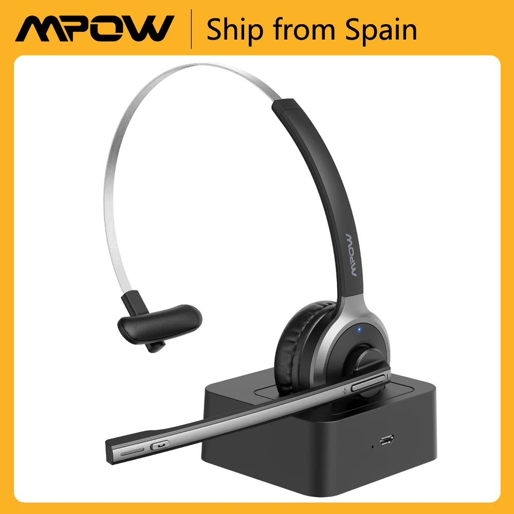 Mpow M5 Pro гарнитура Bluetooth V5.0 Беспроводной наушники с Шум шумоподавляющий микрофон