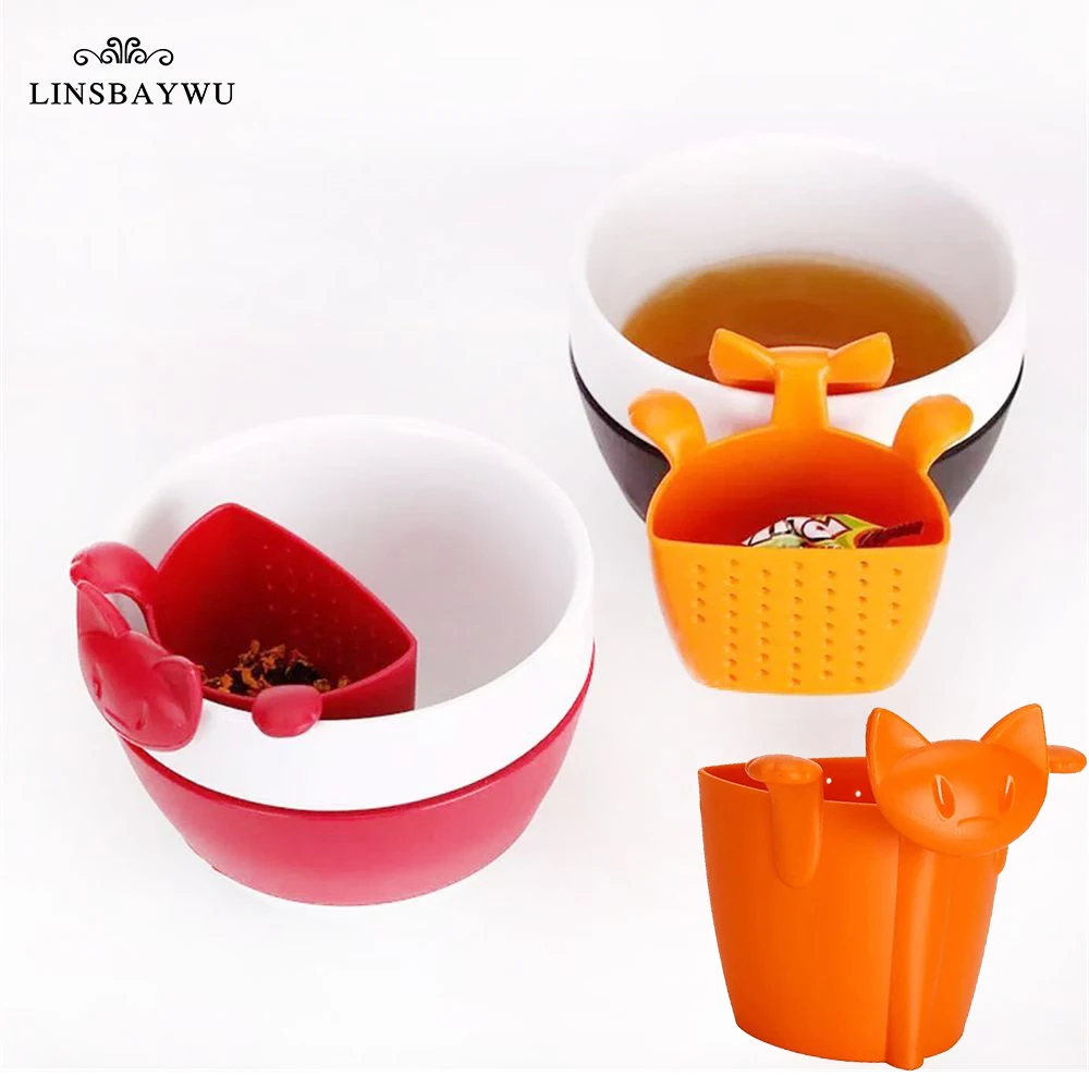 Креативное чайное ситечко в виде милой кошки для заваривания чая из пищевого