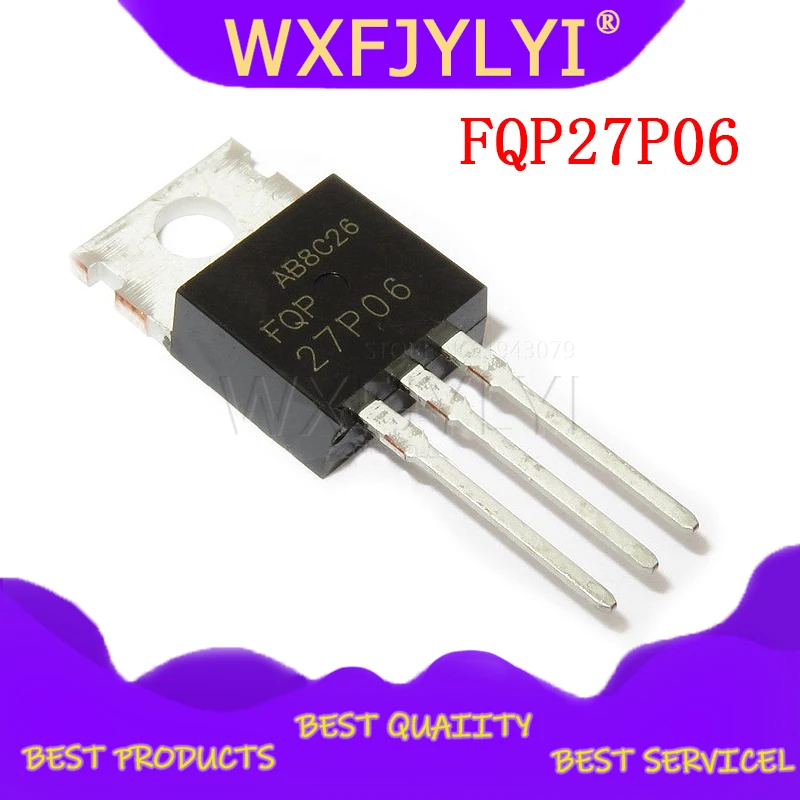 

10 шт. FQP27P06 TO220 27P06-220 60V 27A новый оригинальный