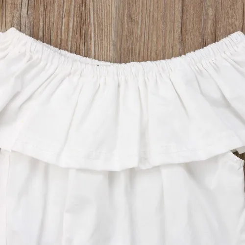 Милый милый детский нагрудник одежда для девочек из 3 предметов Детская футболка