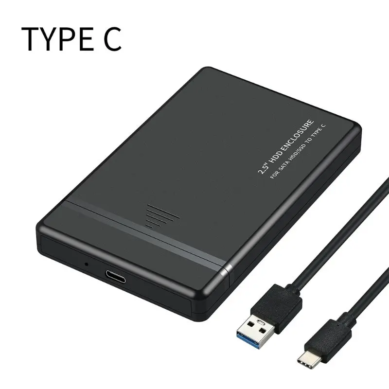 

Portable 2.5 Inch USB 2.0/3.0/3.1 Type-C Hard Drive Enclosure External HDD Case