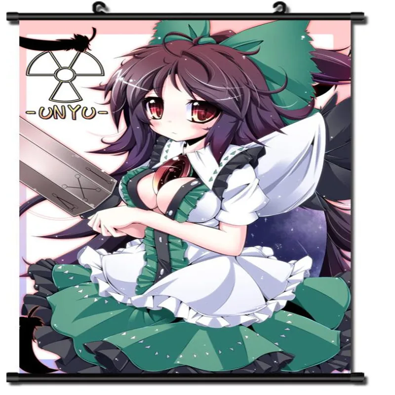 Японский аниме проект TouHou Subterranean Animism Reiuji Utsuho домашний Декор настенный свиток |