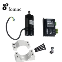 48v brushless spindle driver without hall55mm clamp bracket400w 12000r er8 brushless spindle motor with with screws kit