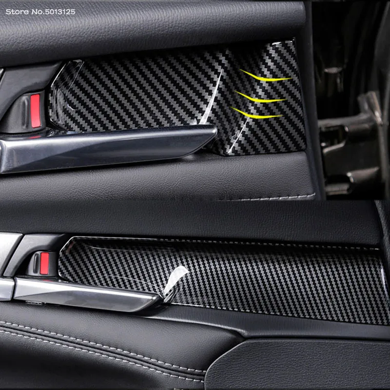 

Автомобильная внутренняя дверная ручка, декоративная накладка, рама, дверная ручка, чаша для Mazda 6 Atenza 2019 2020 2021 2022, автомобильные аксессуары