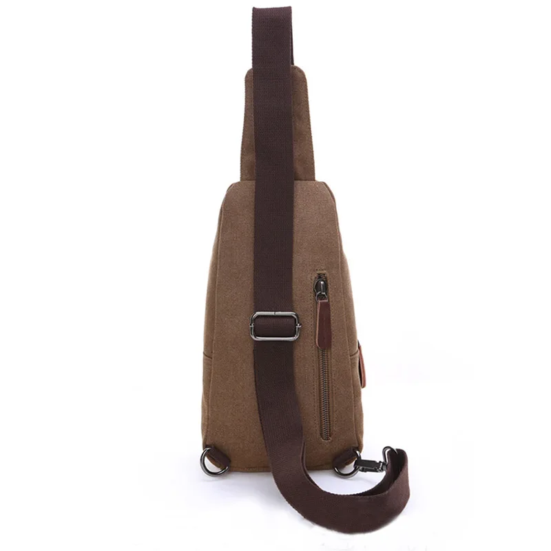 Мужская холщовая нагрудная сумка из коровьей кожи Летняя Сумка Большая