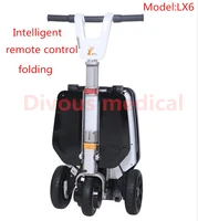 free shipping magnesium alloy outdoor travel 3 wheel ultralight folding disabled electric tricycle mobility scooters wheelchair