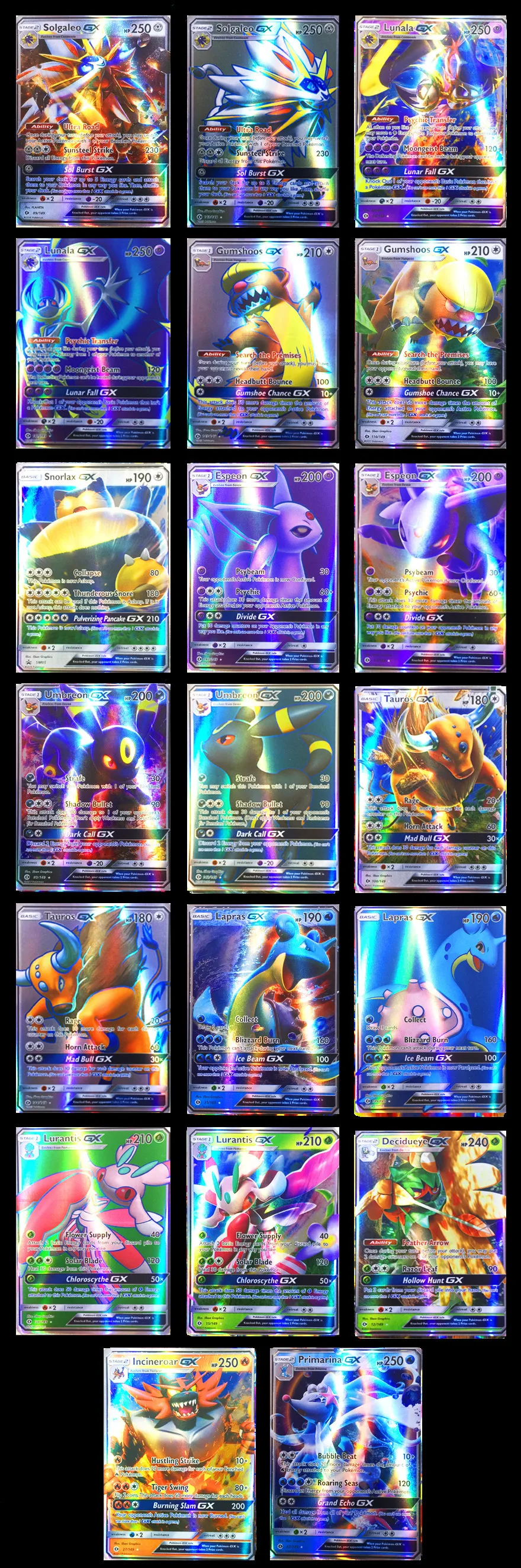 Pokemons TAKARA TOMY GX MEGA EX битва Игрушки Хобби Коллекционные игрушки Коллекция игр аниме-открытки для детей