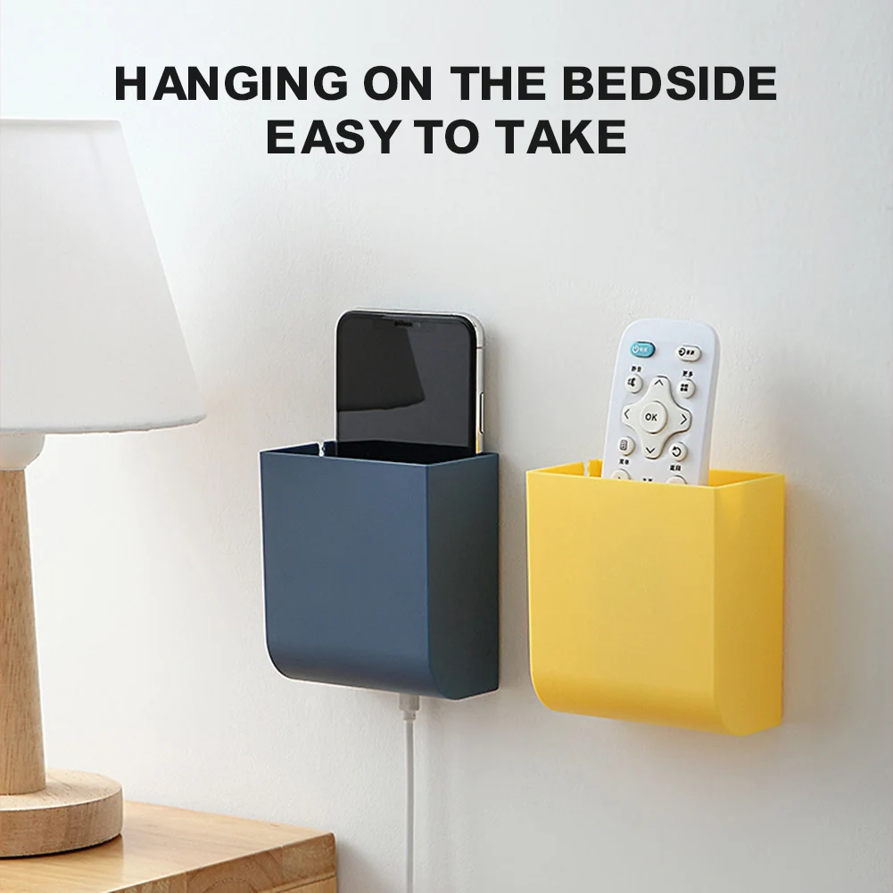 

2 PCS Wall Mount Remote Control Holder Self Adhesive Air Conditioner Organizer for Home Office Storage Racks