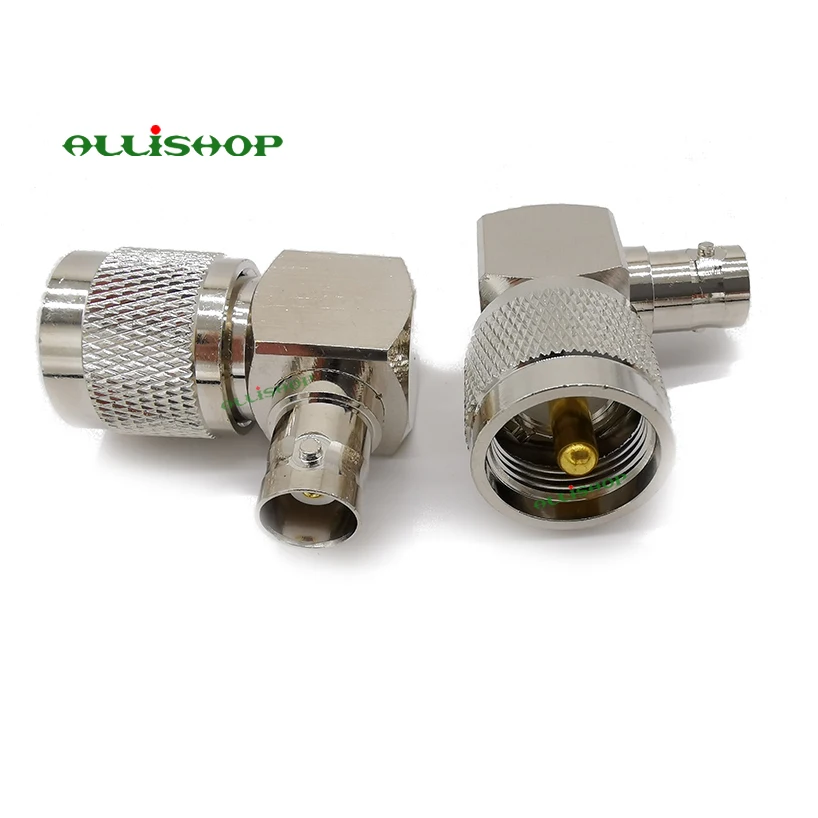 Разъем UHF Male PL259 PL-259 разъем BNC Female Jack RF коаксиальный Переходник to правый угол Adapter |