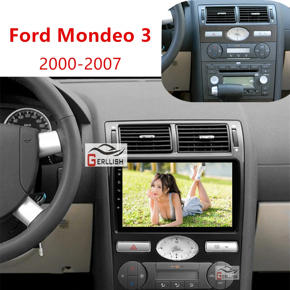Автомагнитола на Android мультимедийный видеоплеер для Ford Mondeo 3 2000-2007 навигация GPS