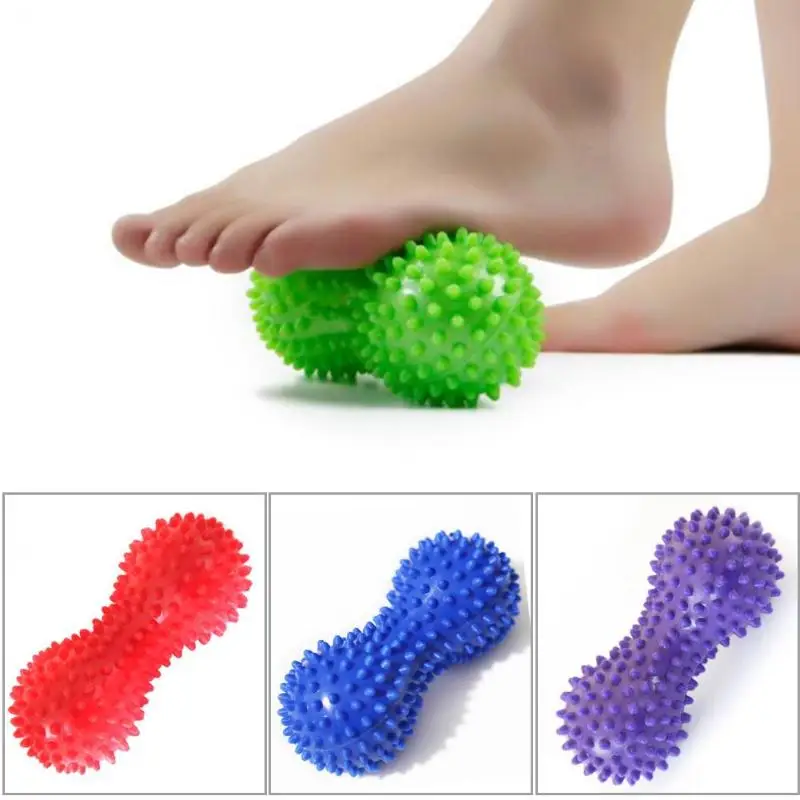 

1PC Peanut Shape Massage Yoga Fitness Ball Relieve Body Stress PVC Foot Spiky Muscle Massager Ball Foot Massager