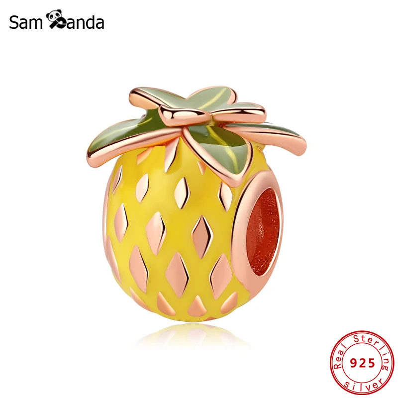 Новые подлинные 100% 925 стерлингового серебра очарование бисера тропический