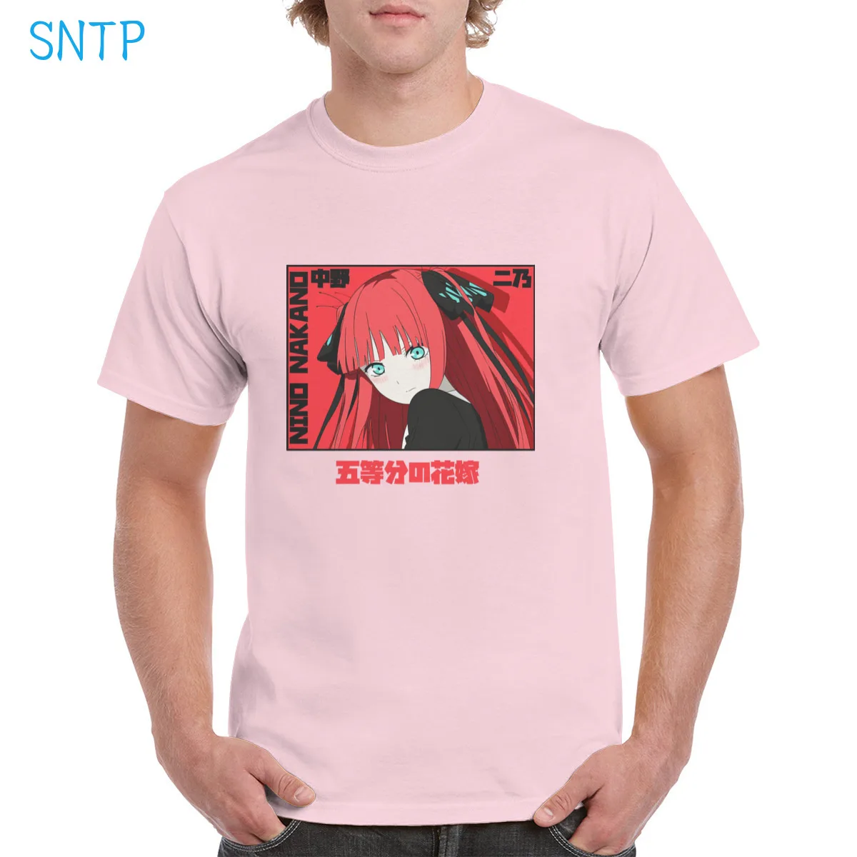 

Aesthetic Kawaii Nino tshirt Gotoubun no Hanayome Anime t shirt 100% Cotton Harajuku Graphic Oversized Top Female/Man T-shirt