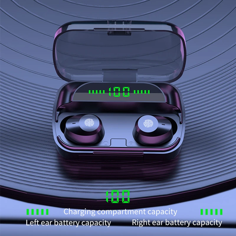 Беспроводные наушники Bluetooth 5 1 спортивные наушники-вкладыши гарнитура с