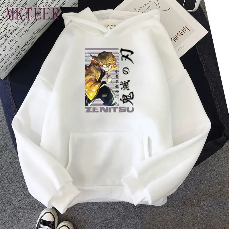 

Kimetsu No Yaiba Demon Slayer Agatsuma Zenitsu Printed Men's Sweatshirt Anime Manga 90s Aesthetic Plus Size Tops Clothes for Men