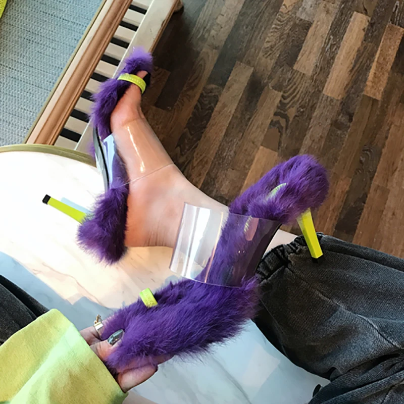 2019 г. осенняя модная обувь на высоком каблуке с острым носком меху женские