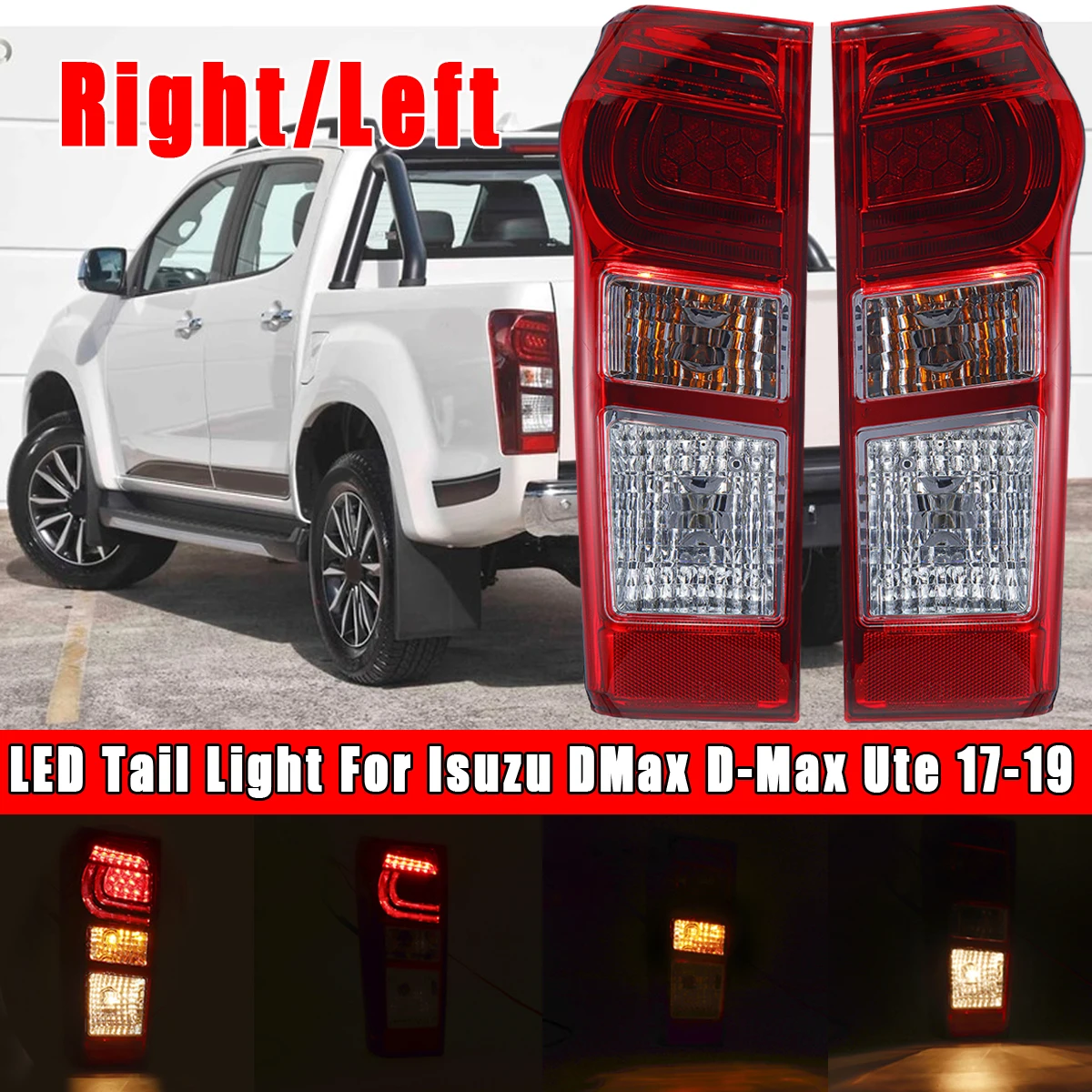 Фара задсветильник правая/левая светодиодная тип светодиодный для Isuzu DMax D Max Ute 2017
