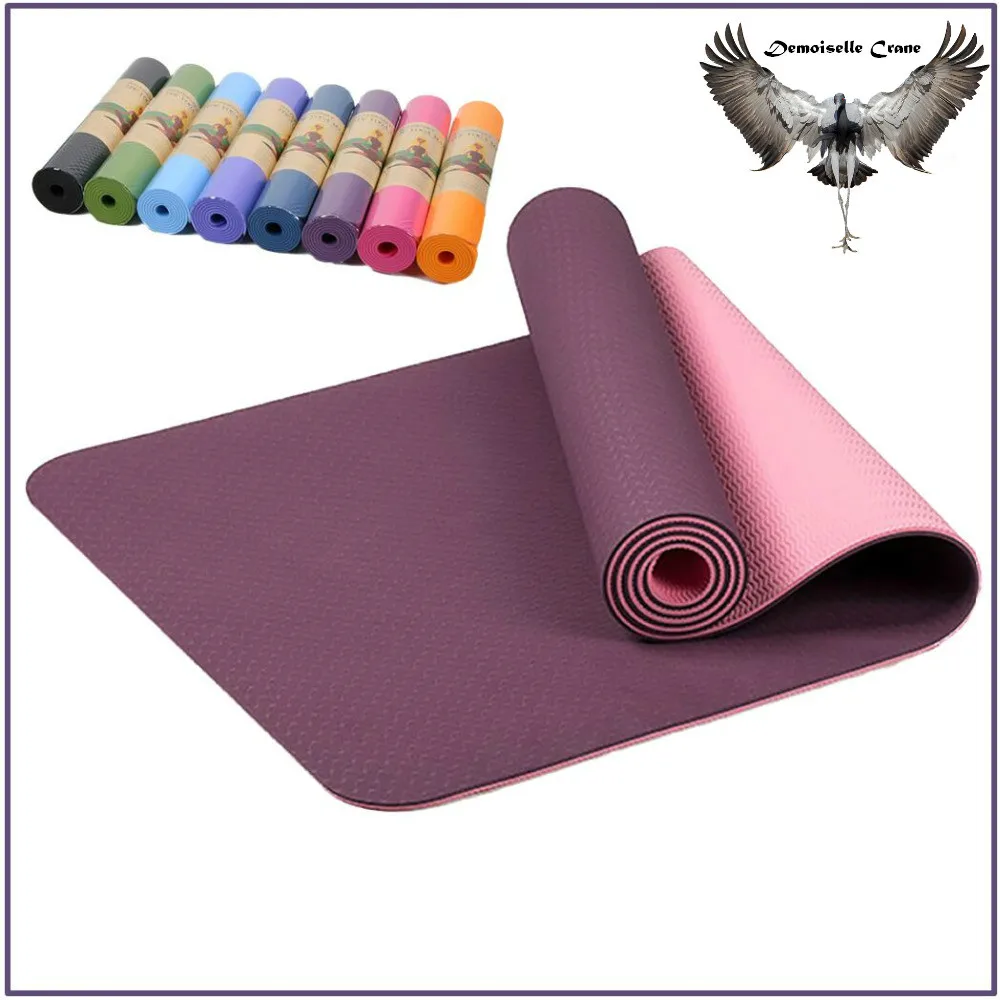 FX нескользящий коврик для занятия йогой фитнесом безвкусный брендовый пилатеса 6