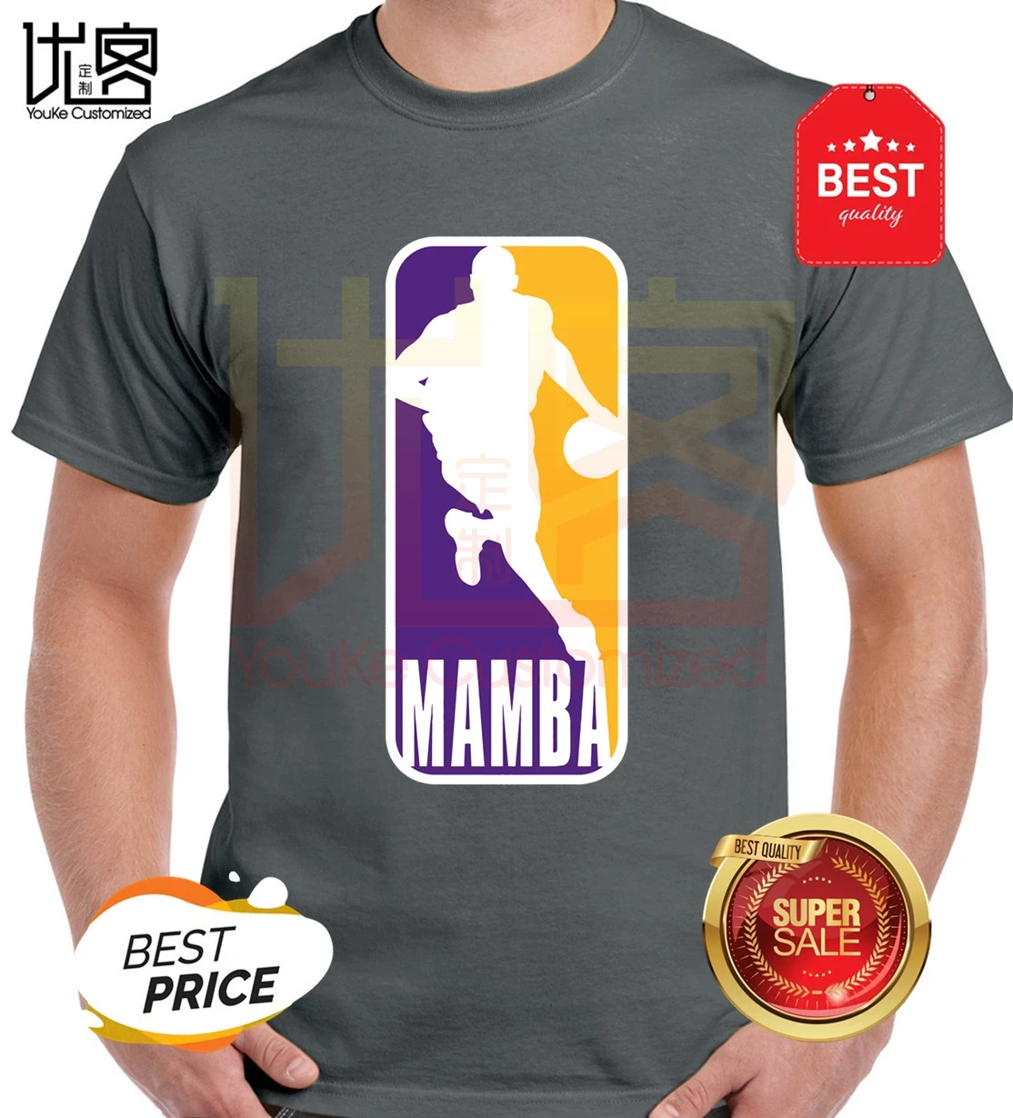 Мужская и женская футболка с короткими рукавами kobe bryant mamba Повседневная круглым