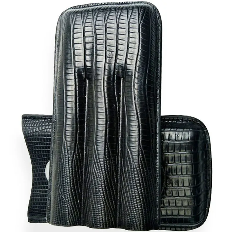 Портативный чехол для сигар хьюмидор 3 шт. тубы крокодиловый узор кожаный