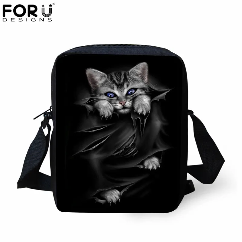 L5068E FORUDESIGNS/женские сумки через плечо с объемным животным котом, дизайнерские сумки через плечо с пандой для девочек, женские мини сумки через плечо - Цвет: L5068E