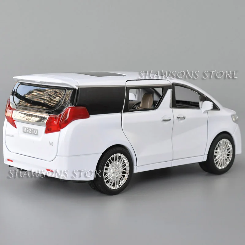 1:24 литая металлическая модель автомобиля игрушки для Toyota Alphard Реплика со звуком