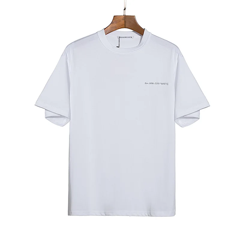 

21aw King's Summer New Cotton Short-Sleeved Men's and Women's T-shirt Letter Embroidered Short-Sleeved European Size