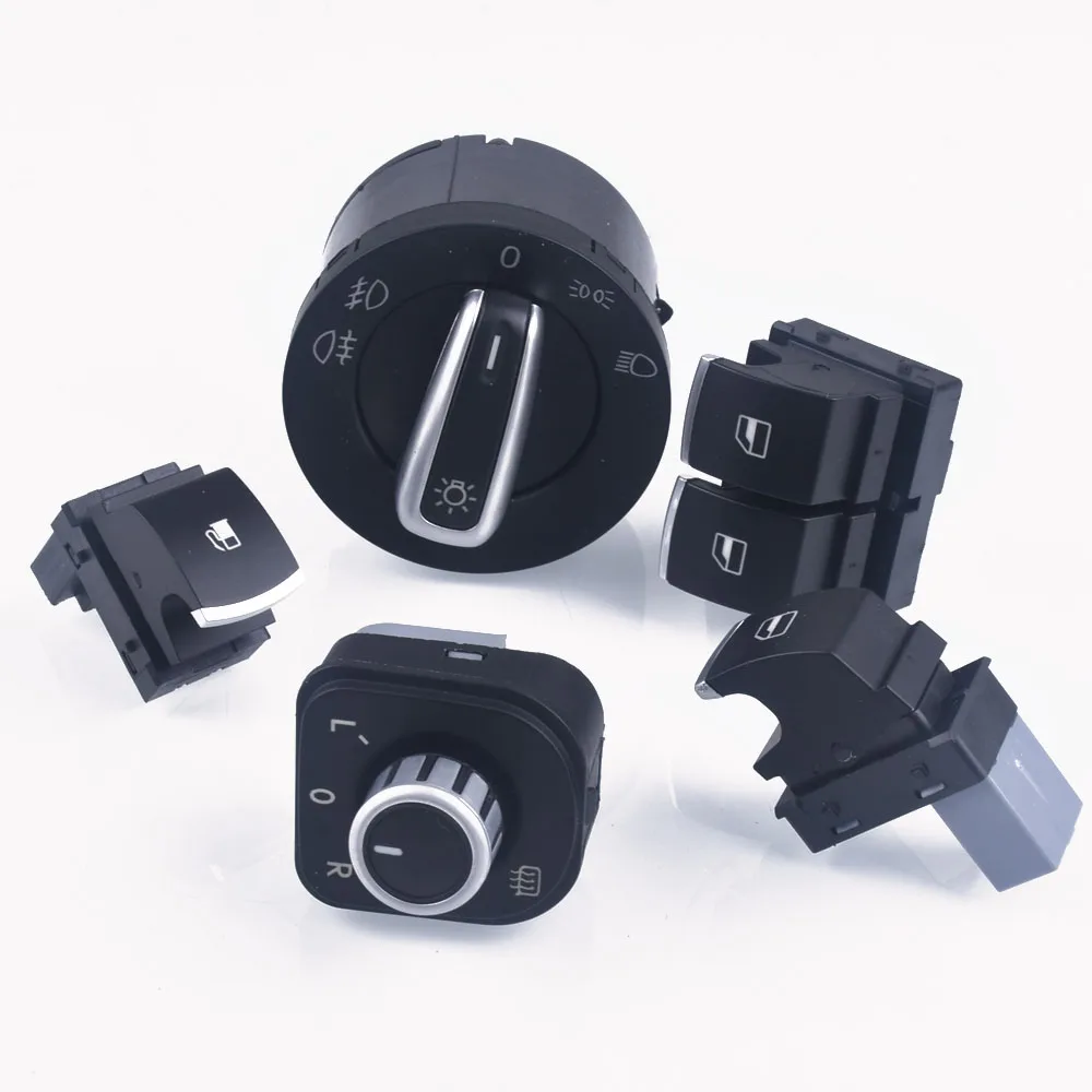 

Для VW Eos Golf MK5 MK6 GTI Scirocco Polo Rabbit 2-дверные оконные фары, переключатель зеркала заднего вида