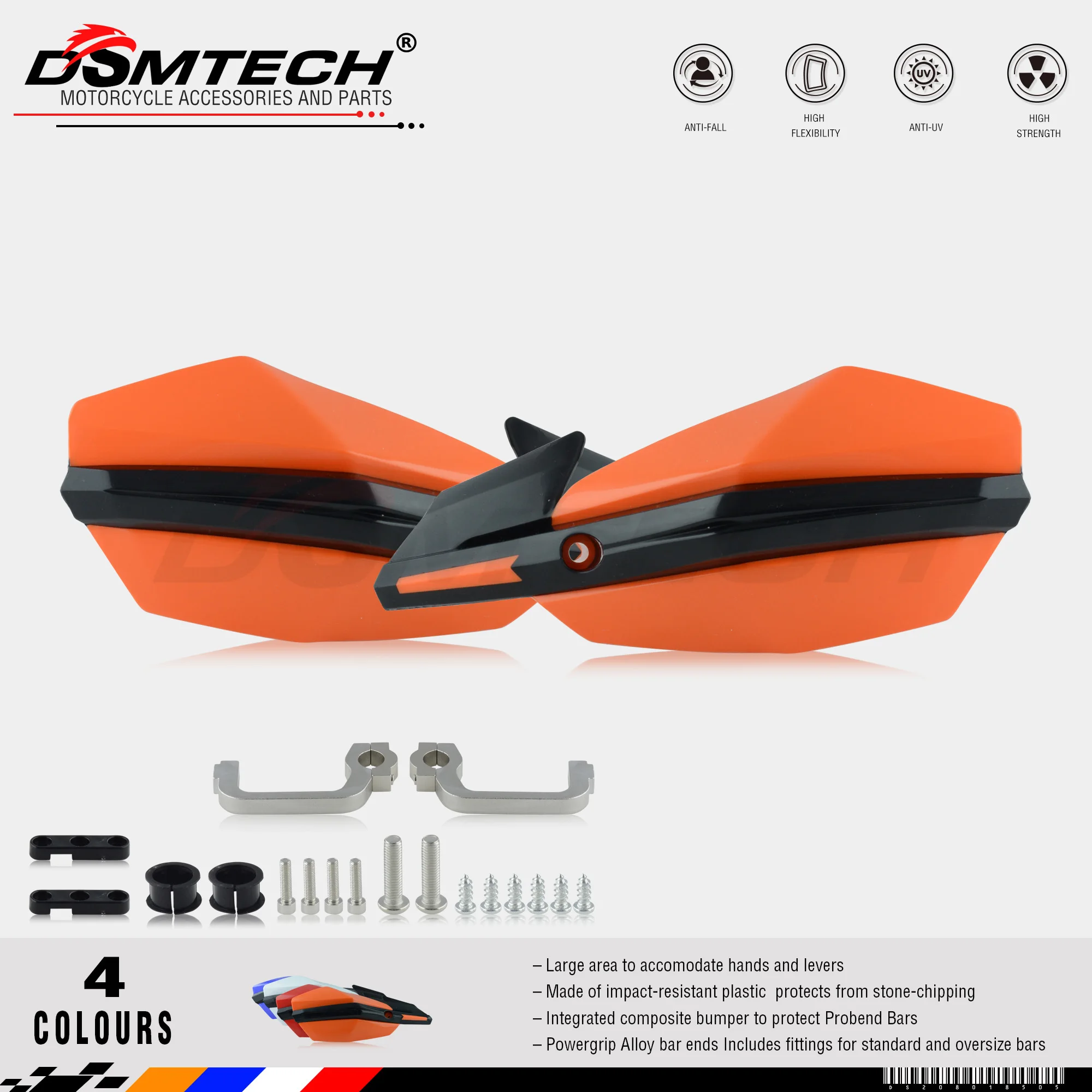 

DSMTECH PZ-KUS handguards for motorcycle fit for 7/8" 22mm Handlebar 1-1/8 28mm Fat Bar CR XR YZ WR EX TTR CRF WRF EXC DRZ