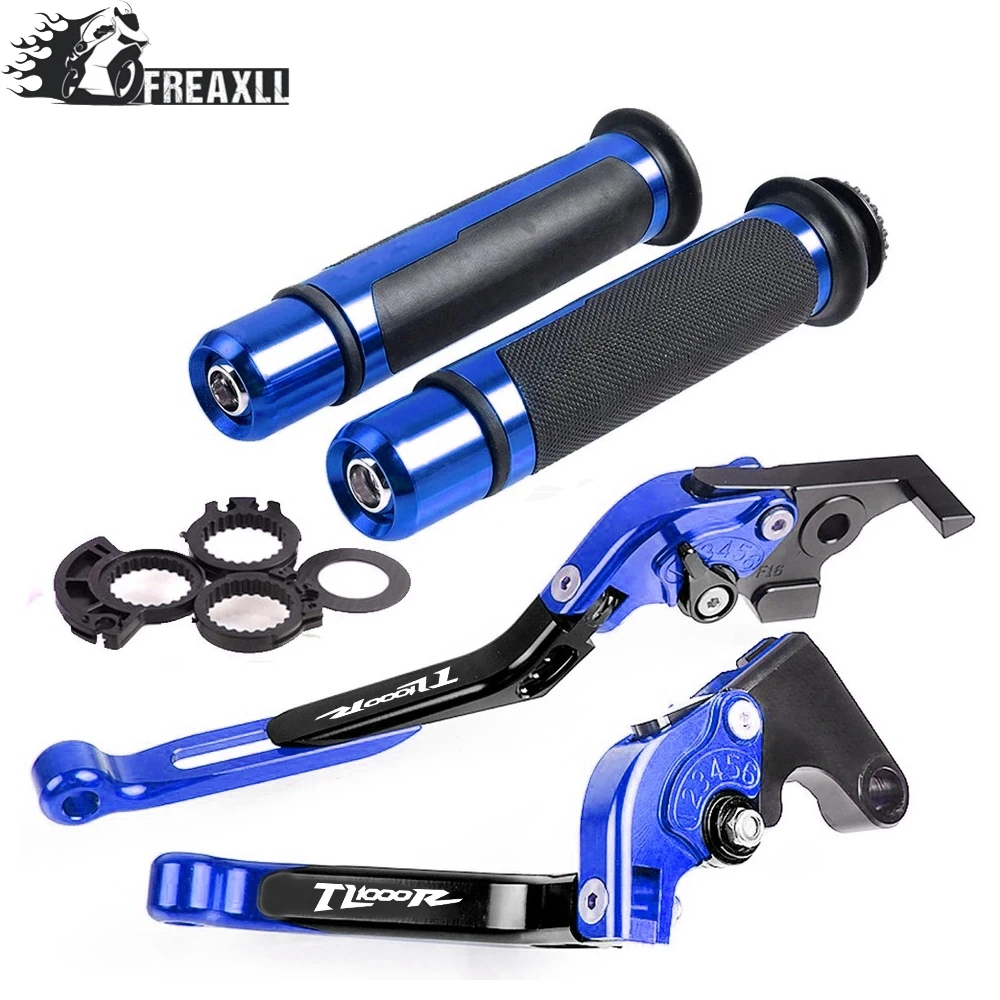 

Folding Extendable Adjustable CNC Aluminum Brakes Clutch Levers Handle Hand Grips Set For SUZUKI TL1000R 1998-2003 1999 2000 01