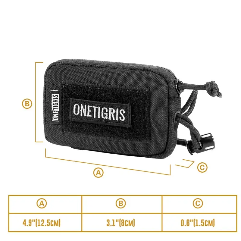 OneTigris EDC сумка Портативный кошелек для замены ключей ROC держатель для карт кошелек Дорожный комплект монета мини кошелек для ключей мешочек и слоты для карт