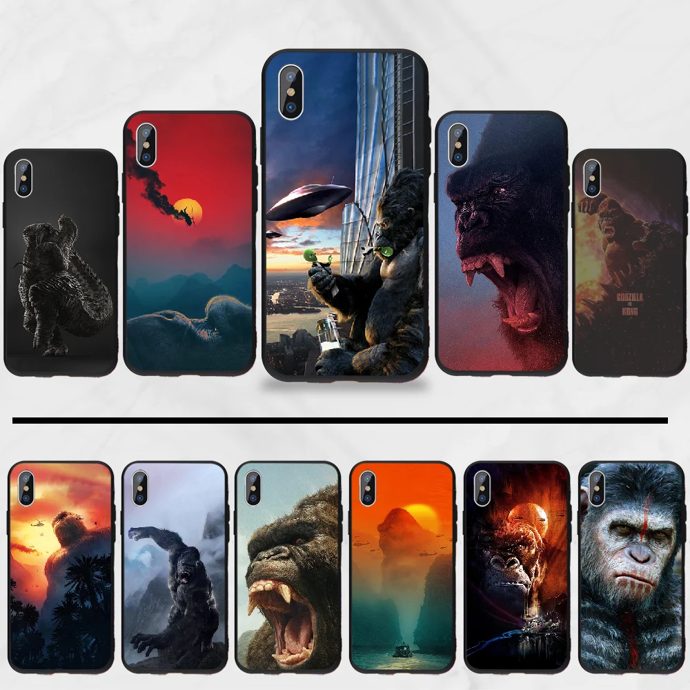 Gorilla Monkey Ape детский цветной чехол для телефона с рисунком iphone 5 5S 5c se 6 6s 7 8 plus x xs xr 11