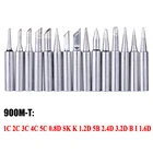 Наконечник паяльника серии 900M-T, 15 шт.лот, без свинца, сварочная головка для паяльных станций 936 937 852D, инструмент для переделки BGA