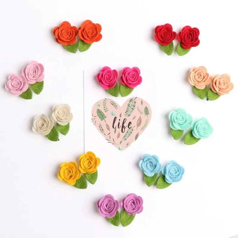MAYA STEPAN 1 Pieces Baby Girl Cartoon Cute Kawaii Rose Flower Infant Hair Accessory Newborn Gift Toddlers Clips Hairpins | Мать и