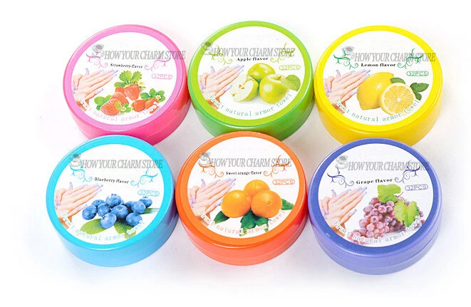 Маникюрные салфетки для удаления лака 6 коробок влажные очиститель фруктового